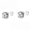 Magnetic Cubic Zirconia Stud Earrings