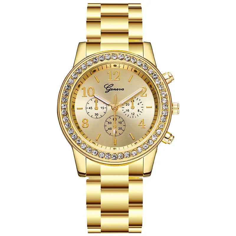Geneva quartz wristwatch